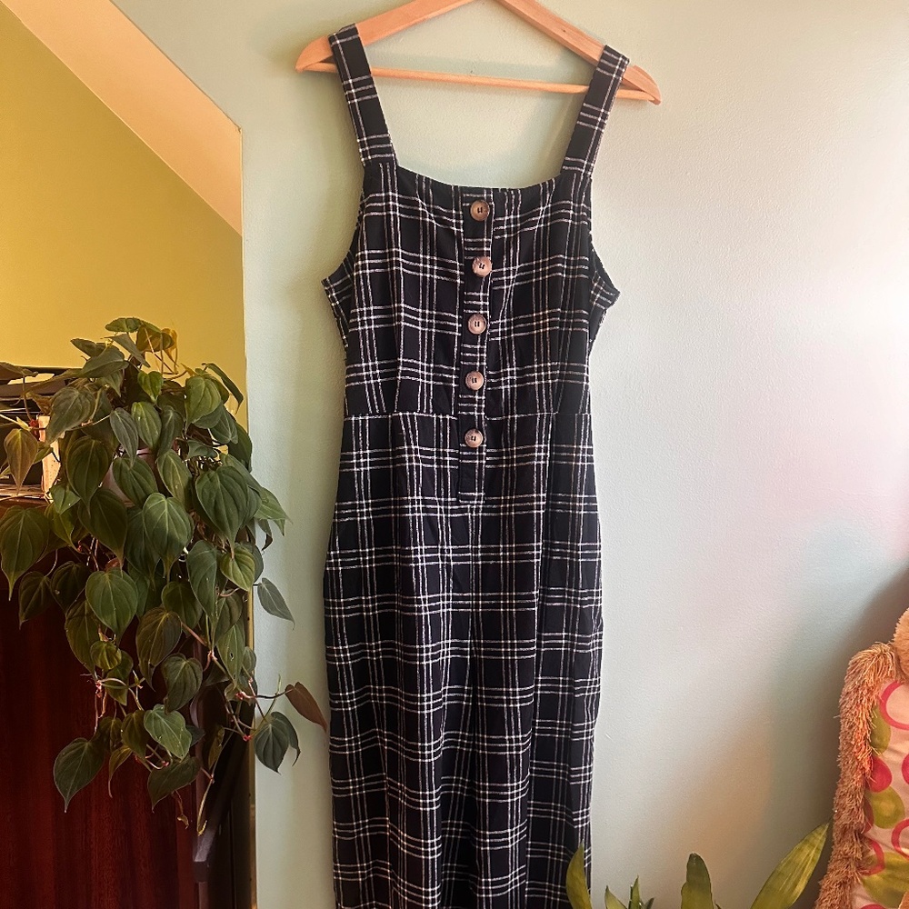 Plaid Jumpsuit